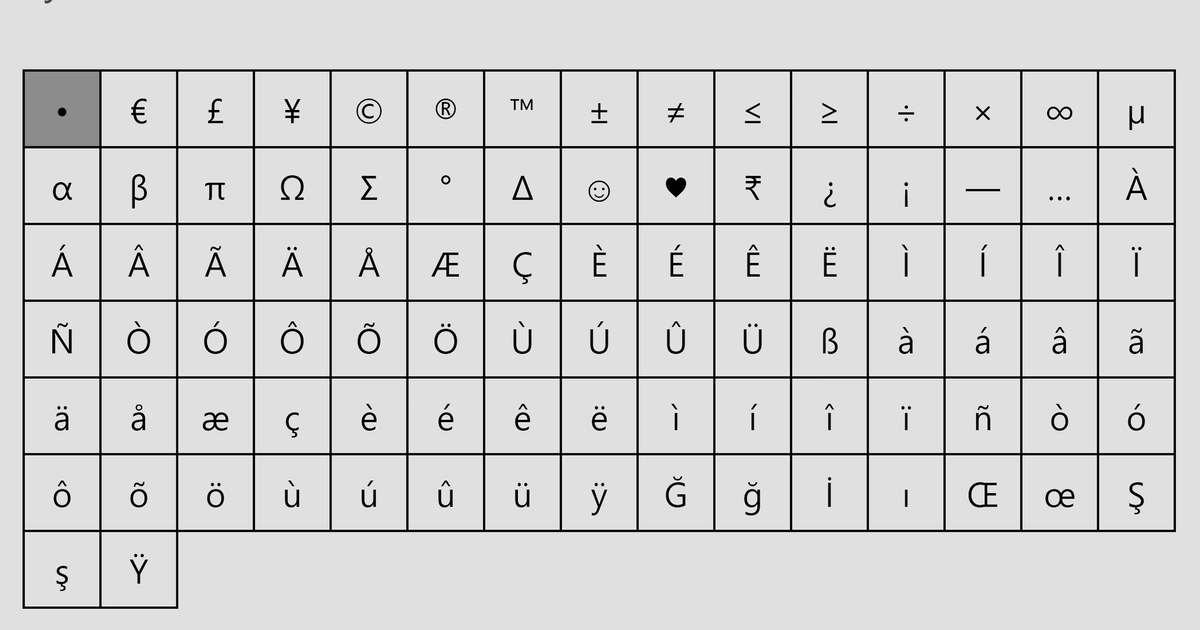 microsoft word accent marker on screen keyboard options