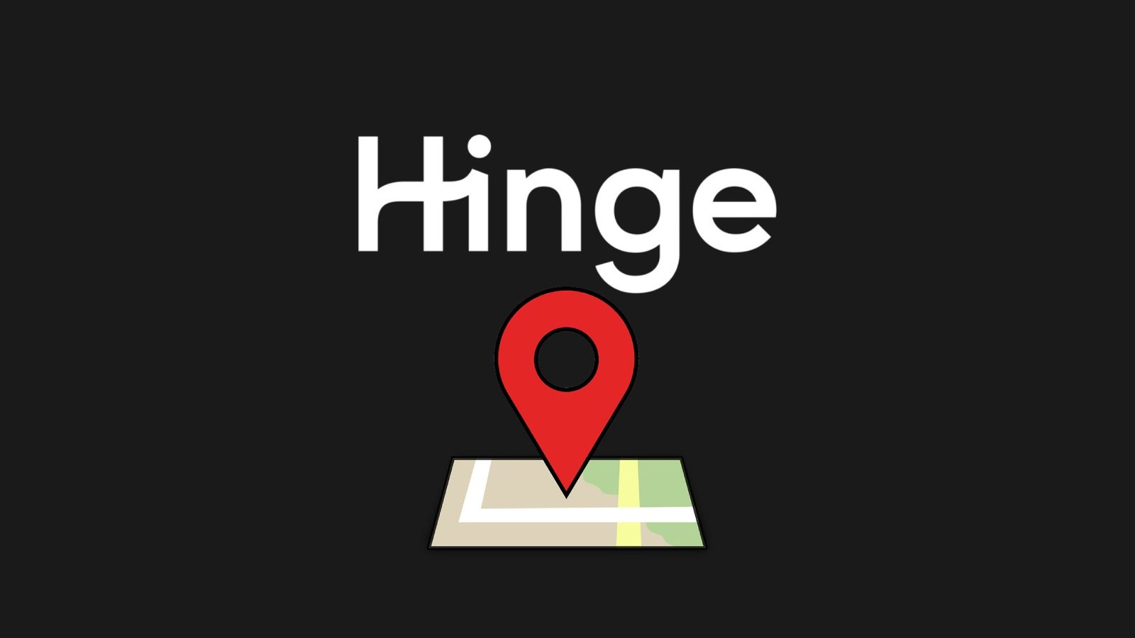 An image of the Hinge logo and a map pin icon - Does Hinge Automatically Update Your Location?