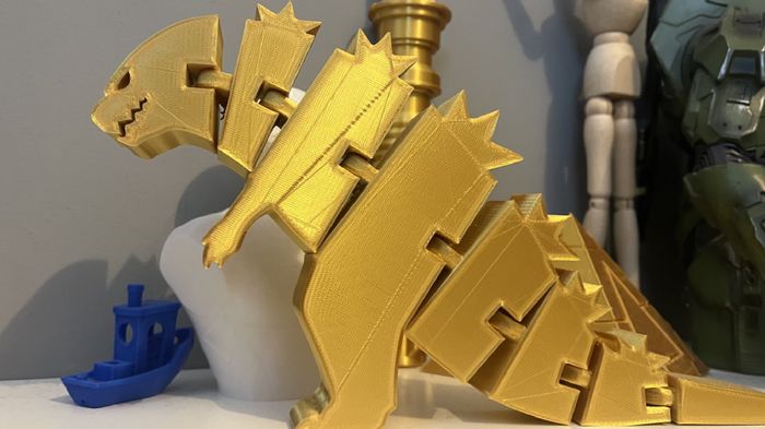 How much is a 3D printer; an FDM printer Godzilla in Gold PLA 