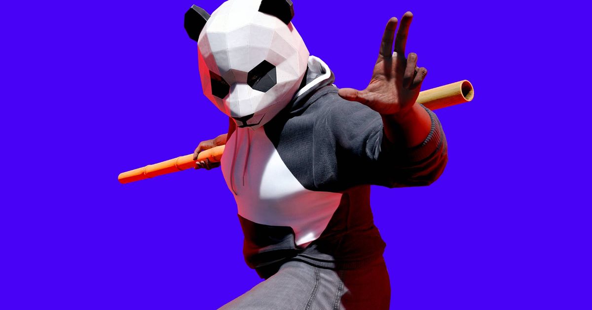 An image of a person in a panda outfit in The Finals