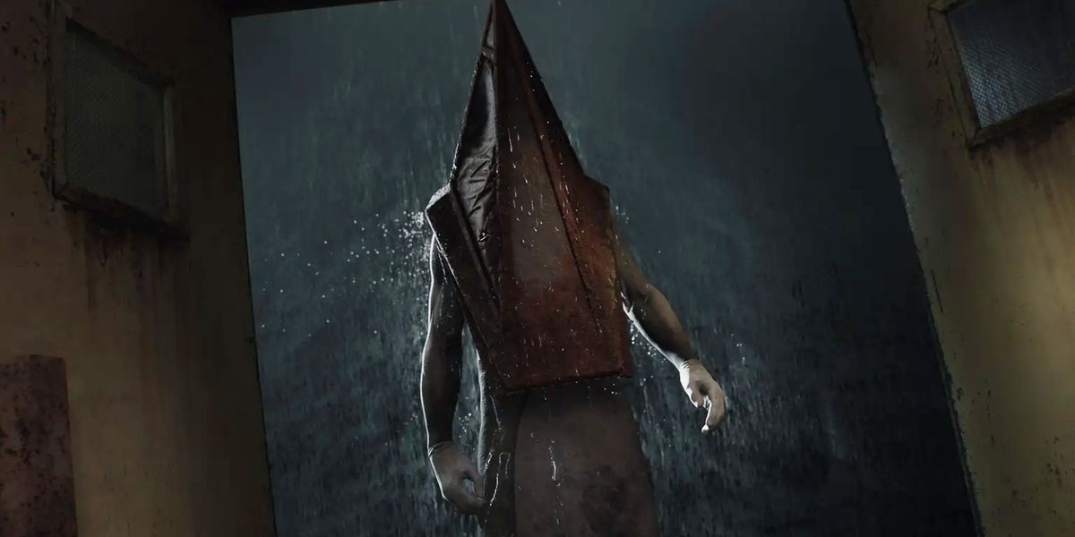 silent hill 2 remake devs pyramid head in the new horror game