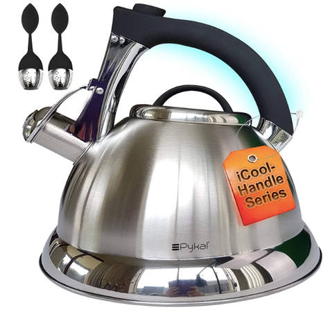 Hascevher Cigdem Stainless Steel Stovetop Tea Kettle, Induction