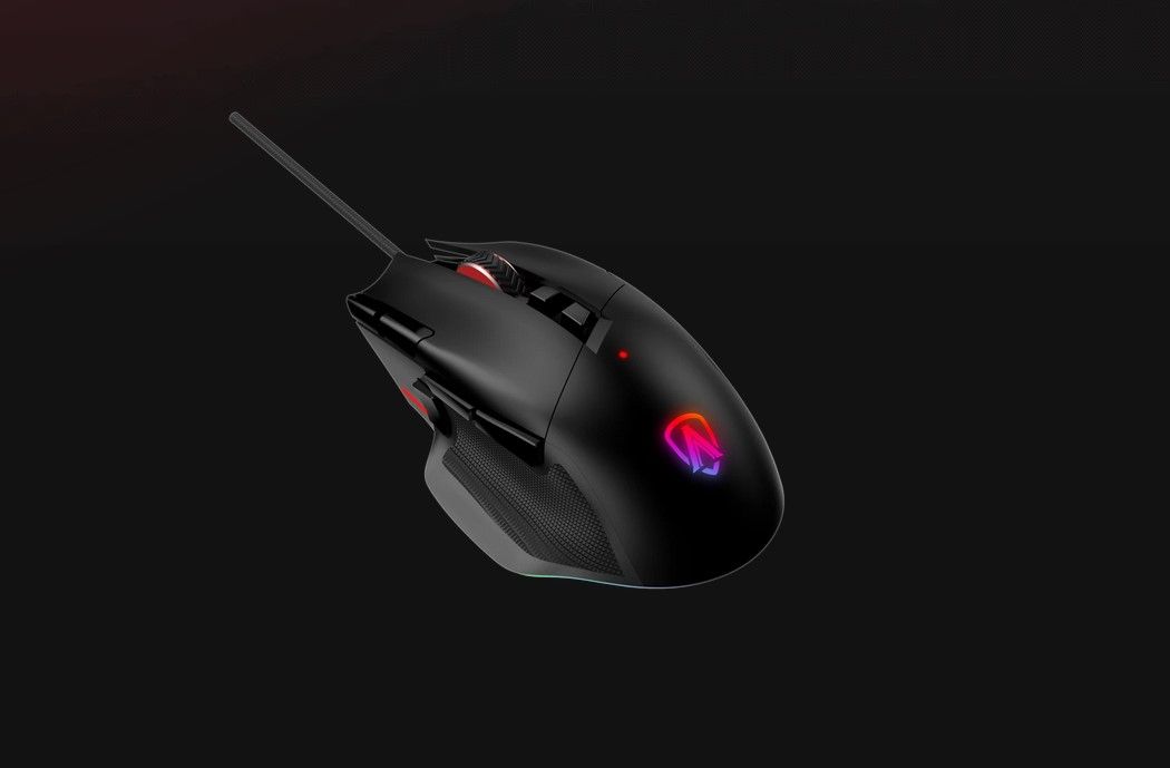 AOC Agon AGM600 gaming mouse review mouse from above