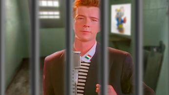 Rick Astley from the Rick Roll video “Never Gonna Give You Up” in an Italian prison cell 