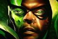 An AI art image of Samuel Jackson’s Nick Fury used in the opening credits of Secret Invasion 
