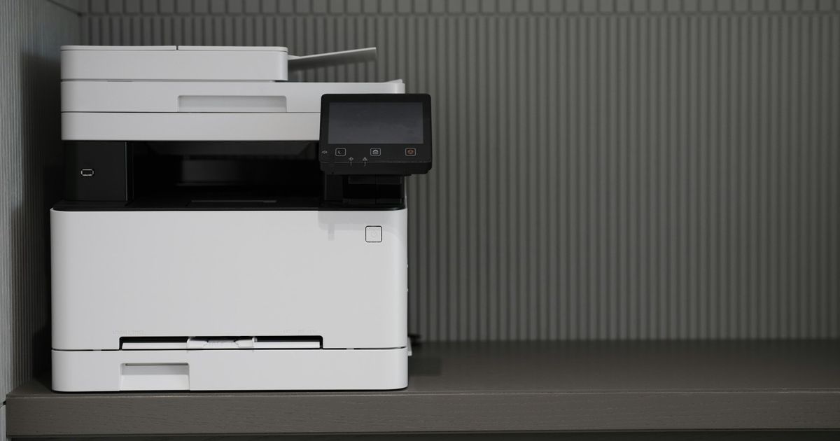An image of a HP printer with the supply memory error