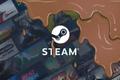 The steam keyart with brown sludge covering it to represent ai games