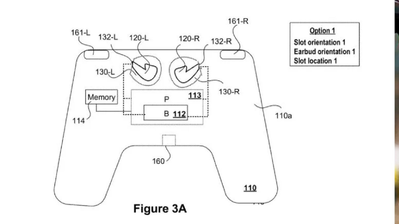A patent for the new PlayStation 5 controller that holds earbuds 