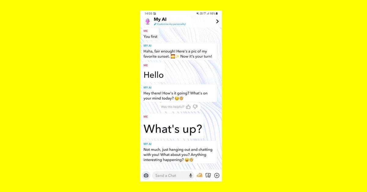 How to change Snapchat text size on Android