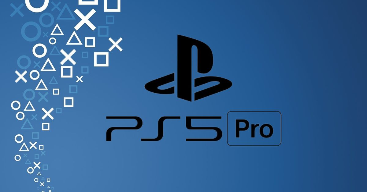 playstation 5 pro black ps5 pro text blue background 