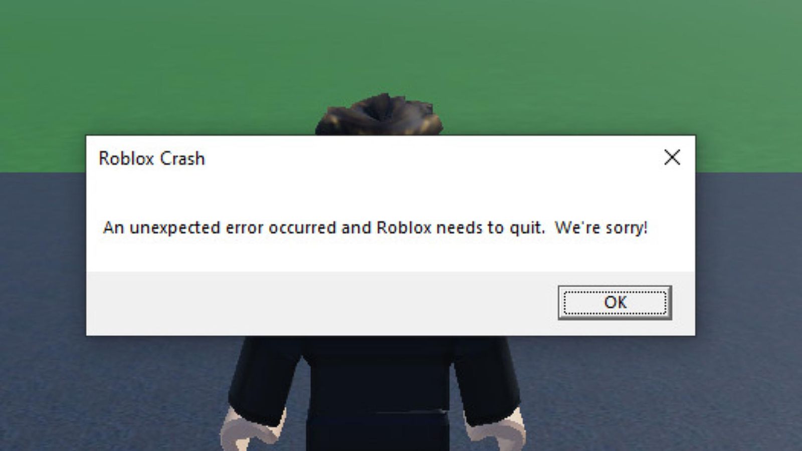 Roblox unexpected error message