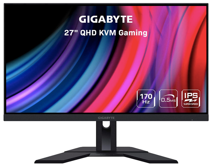 Best 27-inch monitor - Gigabyte QHD black gaming monitor