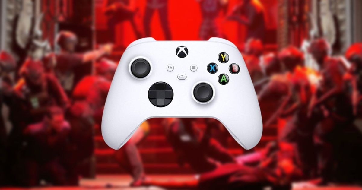 Ready or Not controller support - An image from the game with an image of an Xbox controller in the foreground