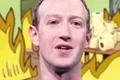 Meta CEO Mark Zuckerberg on top of the “This is Fine” meme 