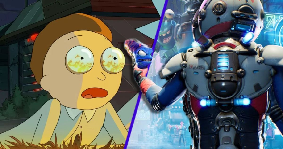 justin roiland quits squanch games high on life talking gun in blim city next to morty from Rick and Morty