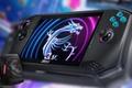 MSI Claw handheld leaked image in front of a blurred background