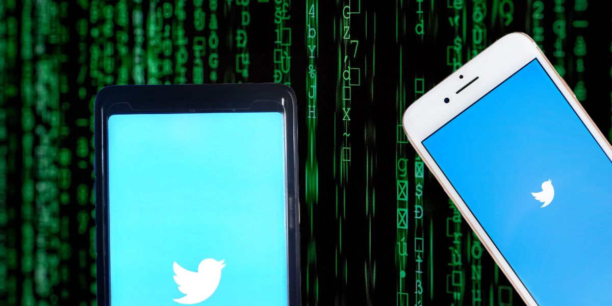 twitter bug is leaking your deepest darkest secrets two phones on a matrix background