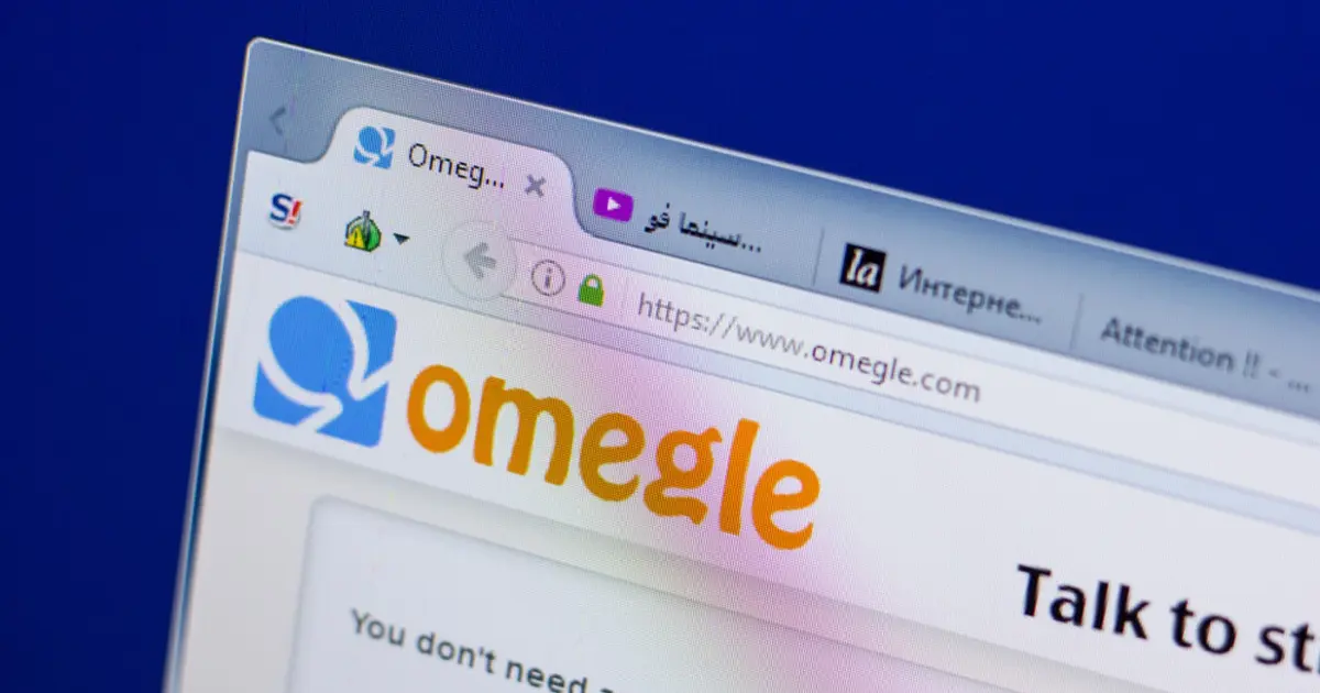 Best Omegle alternatives - An image of the Omegle website