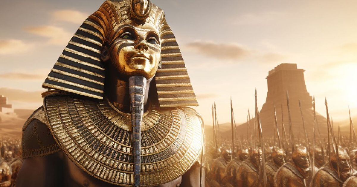 An Egyptian Pharaoh from Total War: Pharaoh 