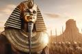 An Egyptian Pharaoh from Total War: Pharaoh 
