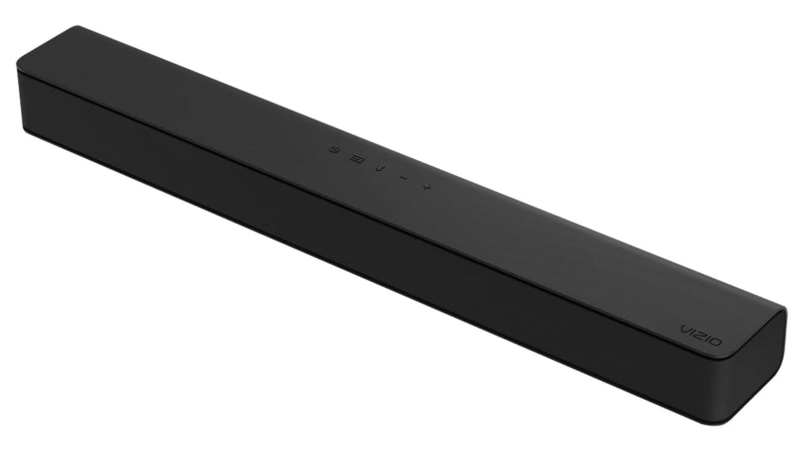 VIZIO V-Series 2.0 product image of a long, black, rectangular soundbar.
