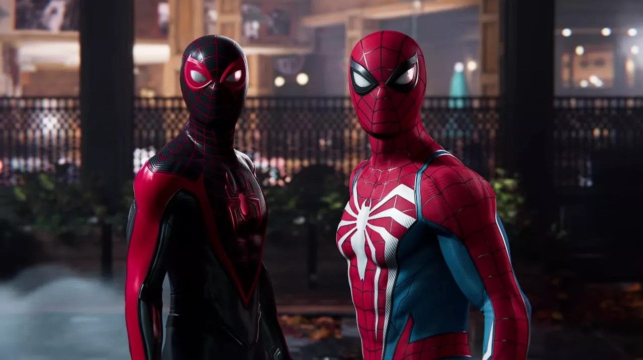 PS5 games coming out in 2023 Spiderman looking at camera