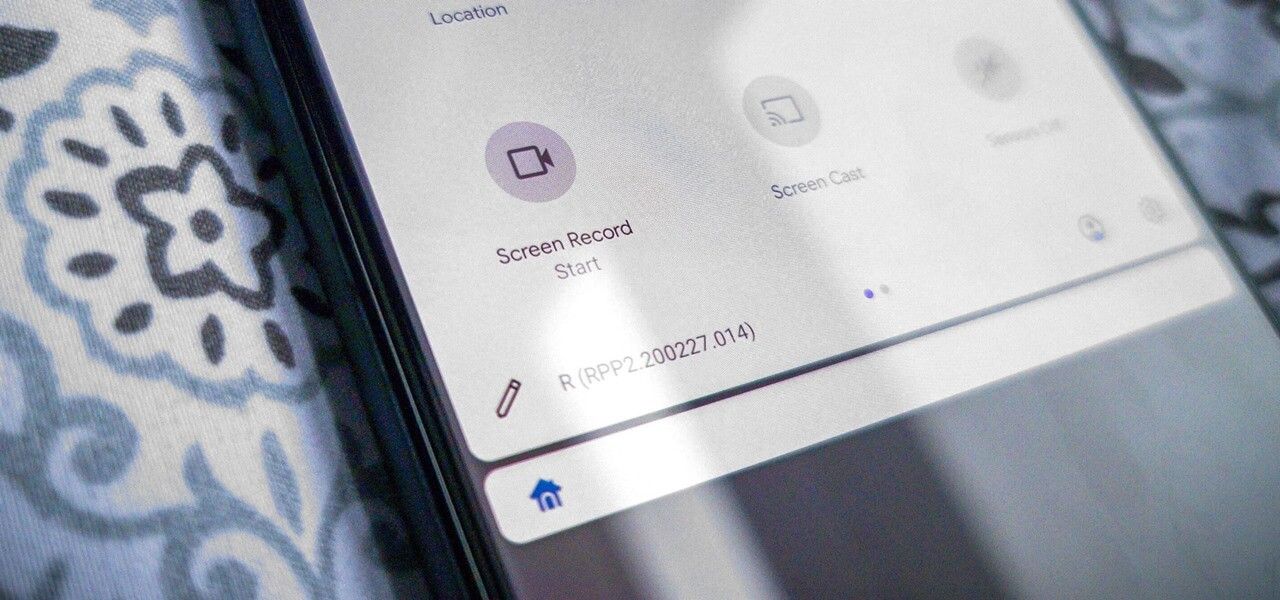 Android built-in screen recorder icon