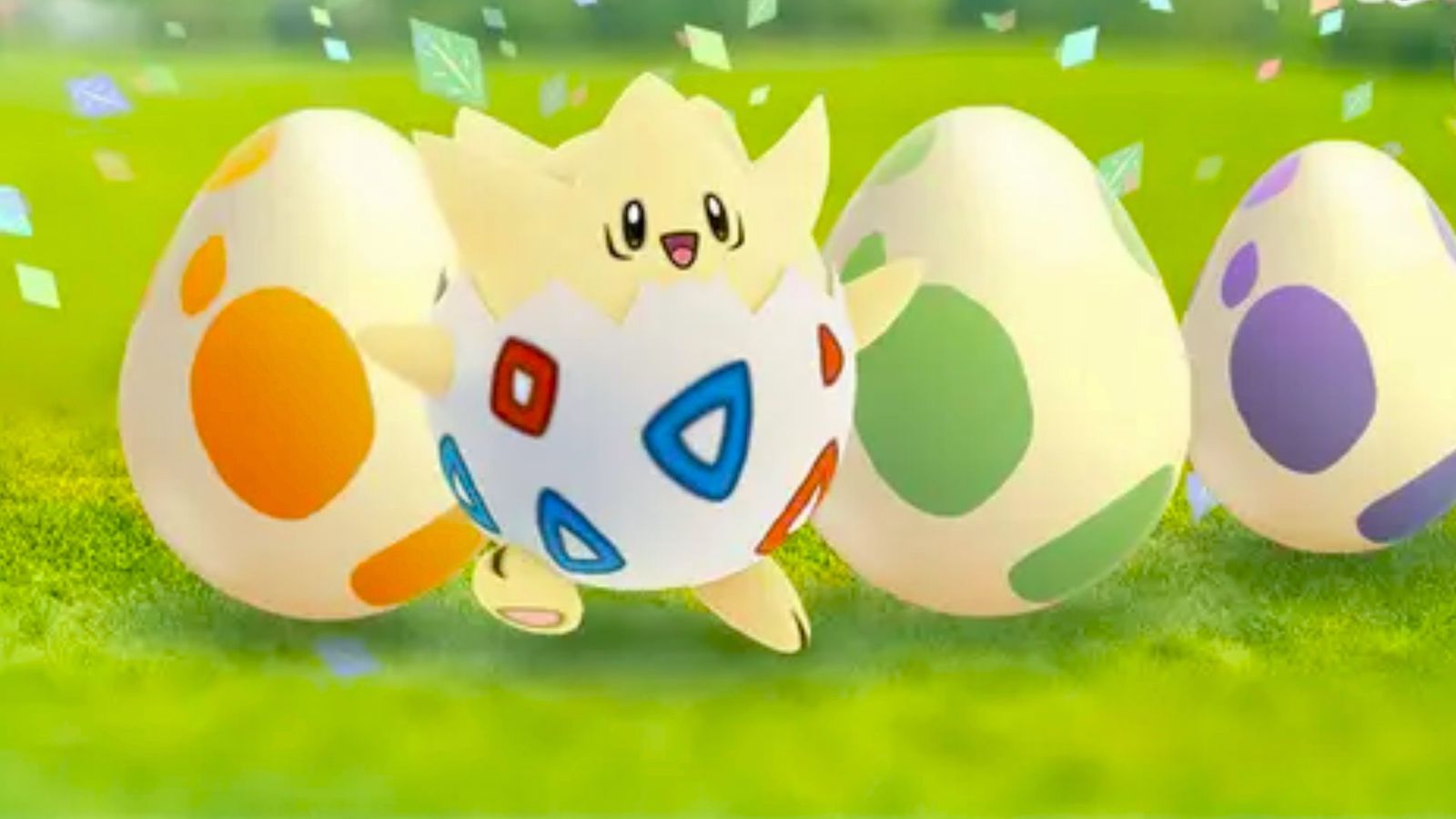 Pokemon Go stopped working - togepi standing next to a bundle of eggs 