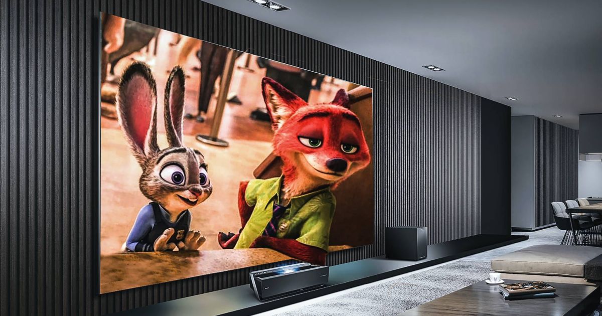 MLA vs QD-OLED - An image of a wall-mounted OLED TV