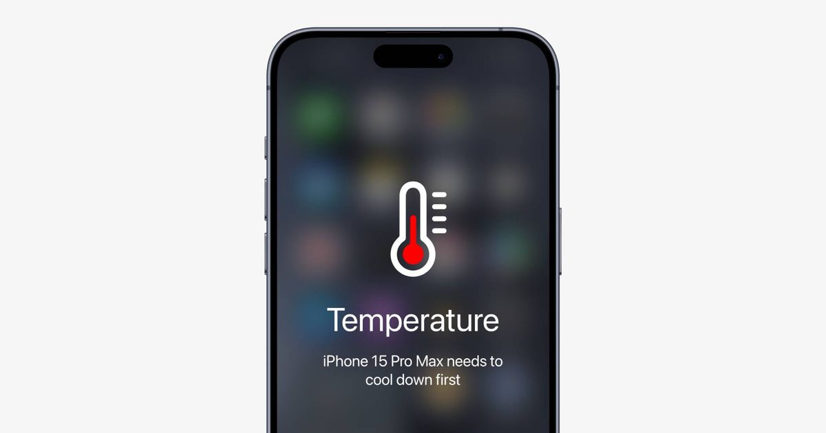 iPhone 15 Pro Max overheating