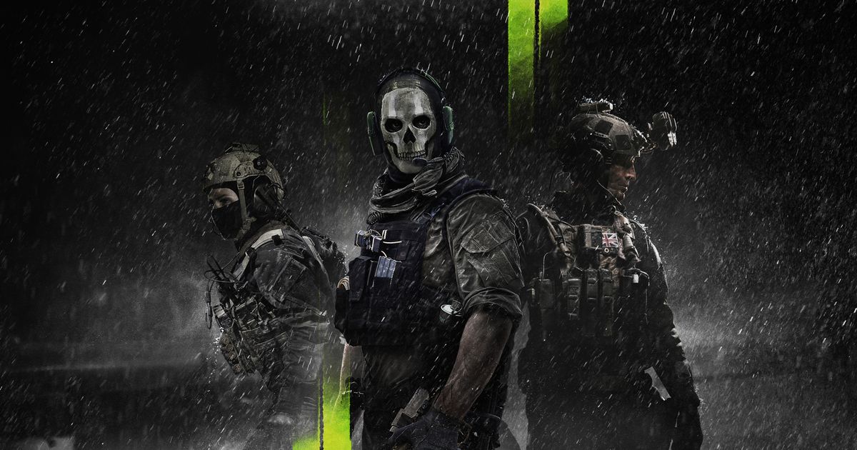 Three soldiers standing in the rain - modern warfare 2 slow download