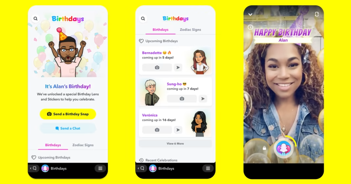Snapchat Birthdays - How to see birthdays on Snapchat