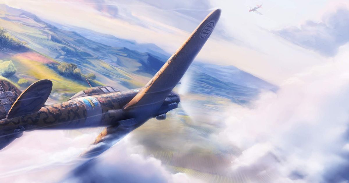 Hearts of Iron 4 best plane designs - picture of a fighter plane in the sky