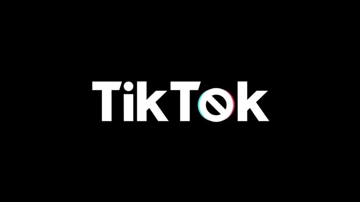 TikTok icon with ban symbol on o