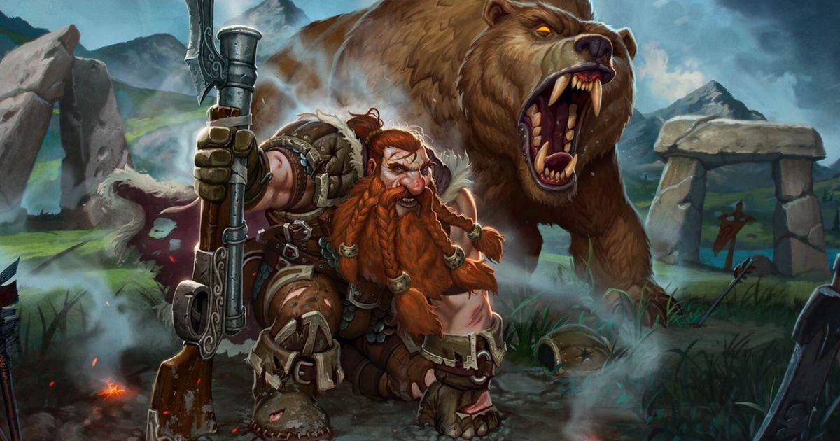 Mythology of Titans - Bear roars behind character