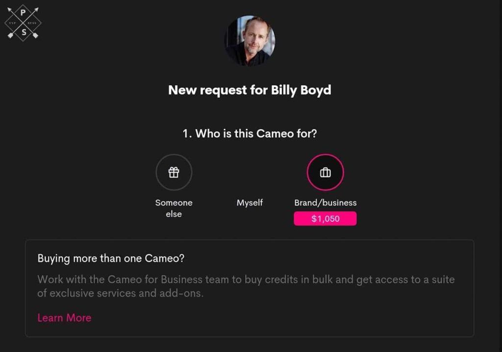 PSX Lord of the Rings actor Billy Boyd’s cameo page