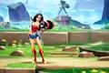 Wonder Woman lifting weights - MultiVersus lag