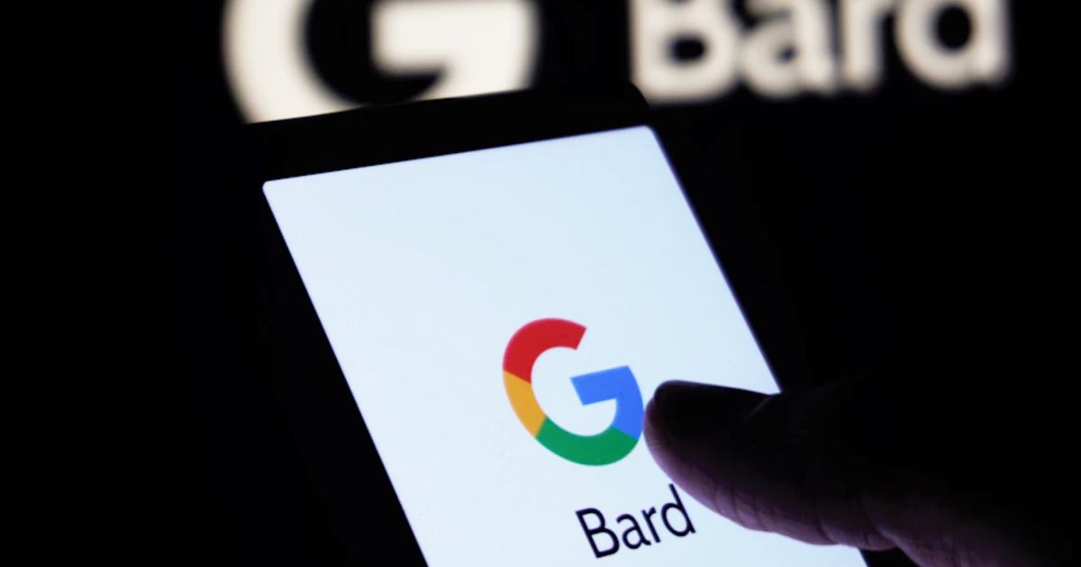 An image of Google Bard on a phone