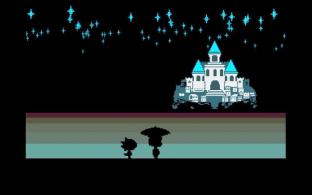 a RPG that feels like home - screenshot from Undertale with two characters walking