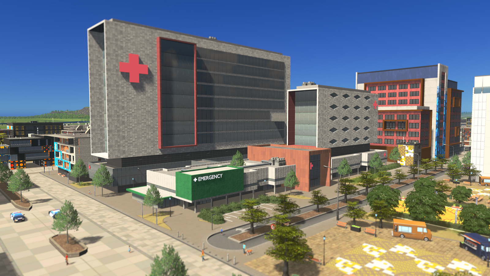 cities skylines 2 sick citizens a hospital in the game
