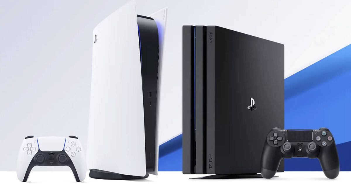 PS5 and PS4 side by side