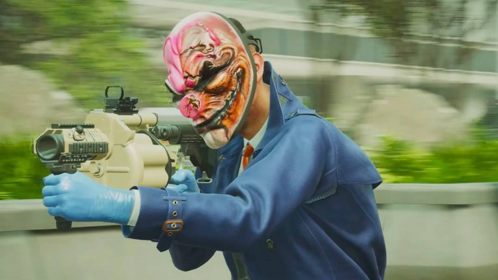 Payday 3 skill builder - A image of a masked person holding a gun