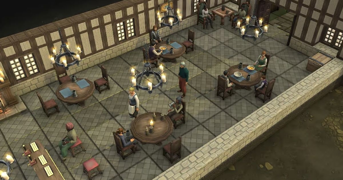 People in a tavern from Brighter Shores gameplay screenshot