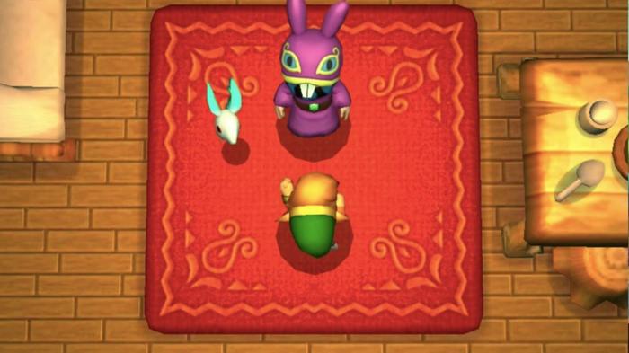 Best Zelda Games - Link talking to that rabbit fella