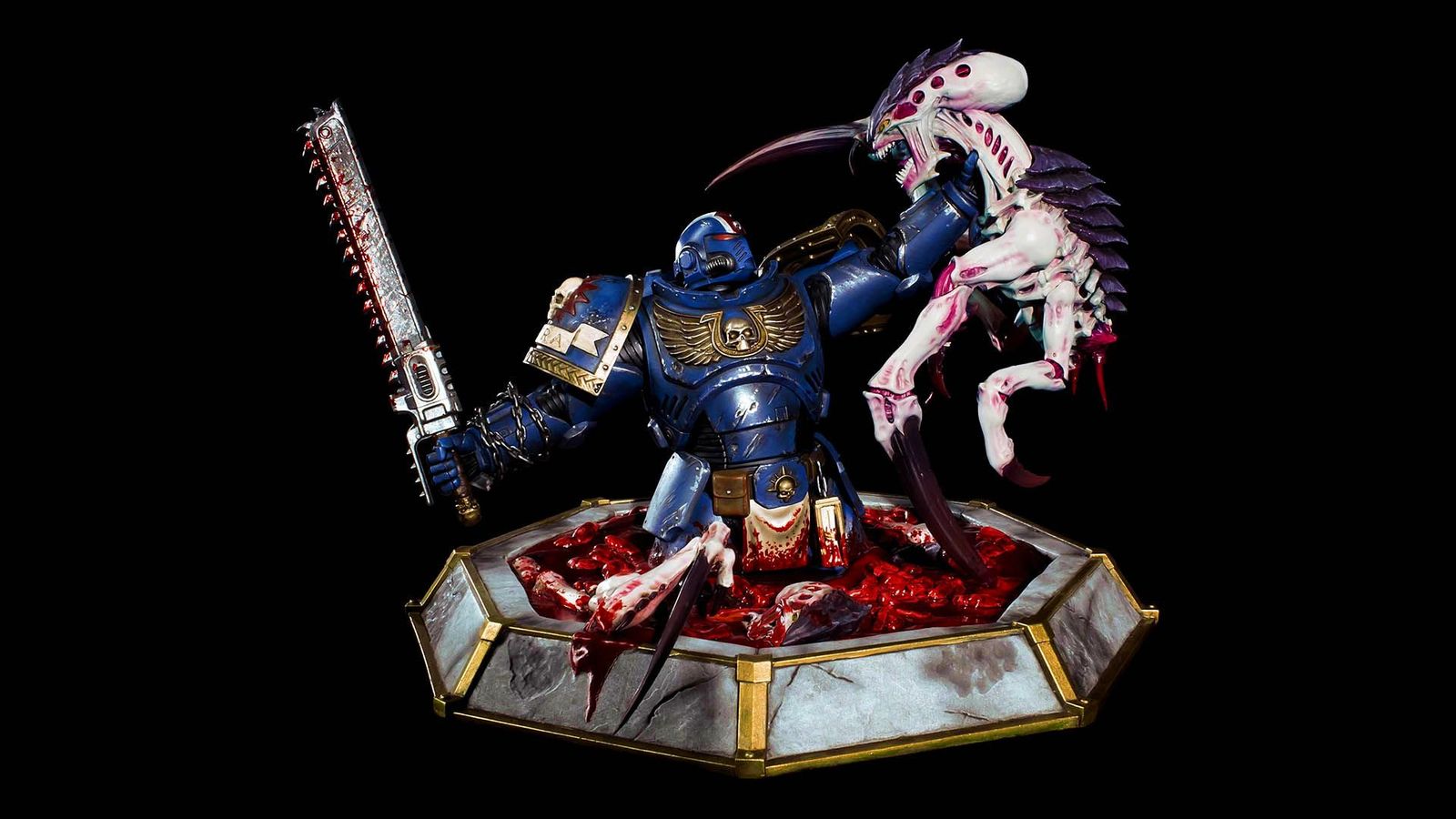 Warhammer 40k: Space Marine 2 - Lieutenant Titus resin statue, included in Space Marine 2's Collector's Edition
