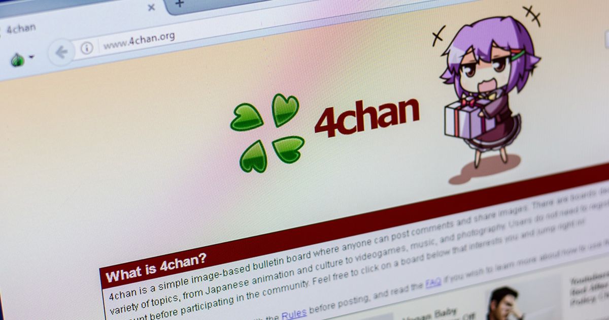 4chan connection error - An image of the 4chan website