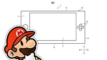 Paper Mario looks at a Nintendo Switch 2 patent confused