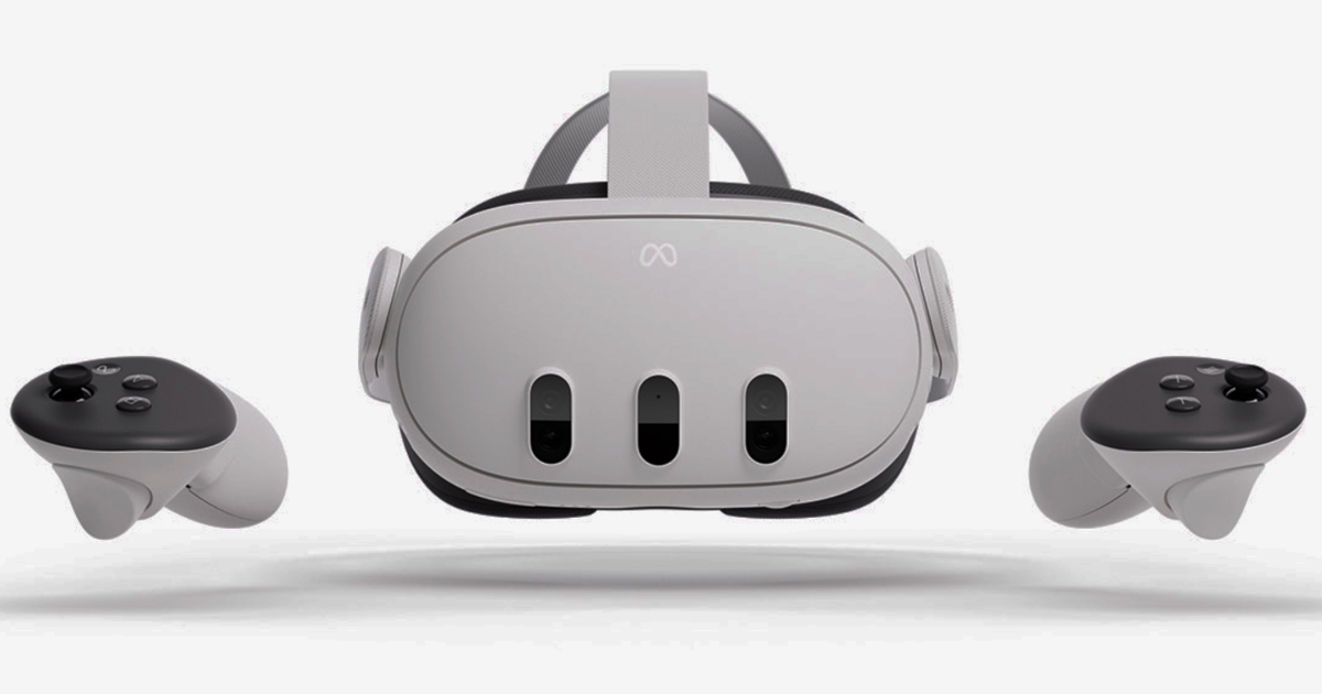 An image of the Meta Quest 3 headset whose pre-order starts soon.