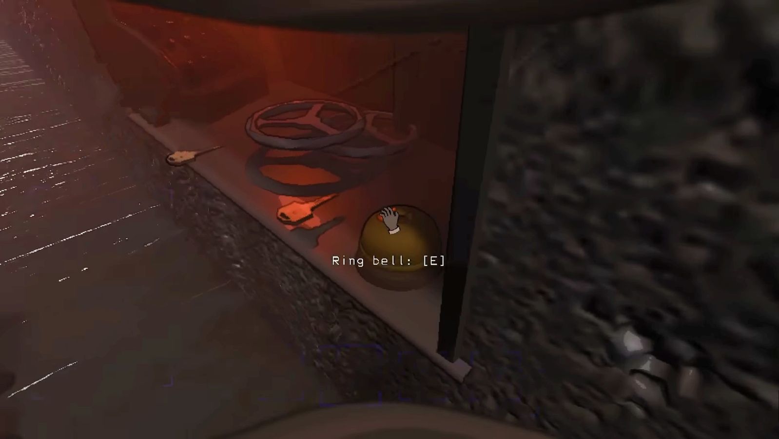 Lethal Company - "Ring bell: E", screenshot of the shop counter