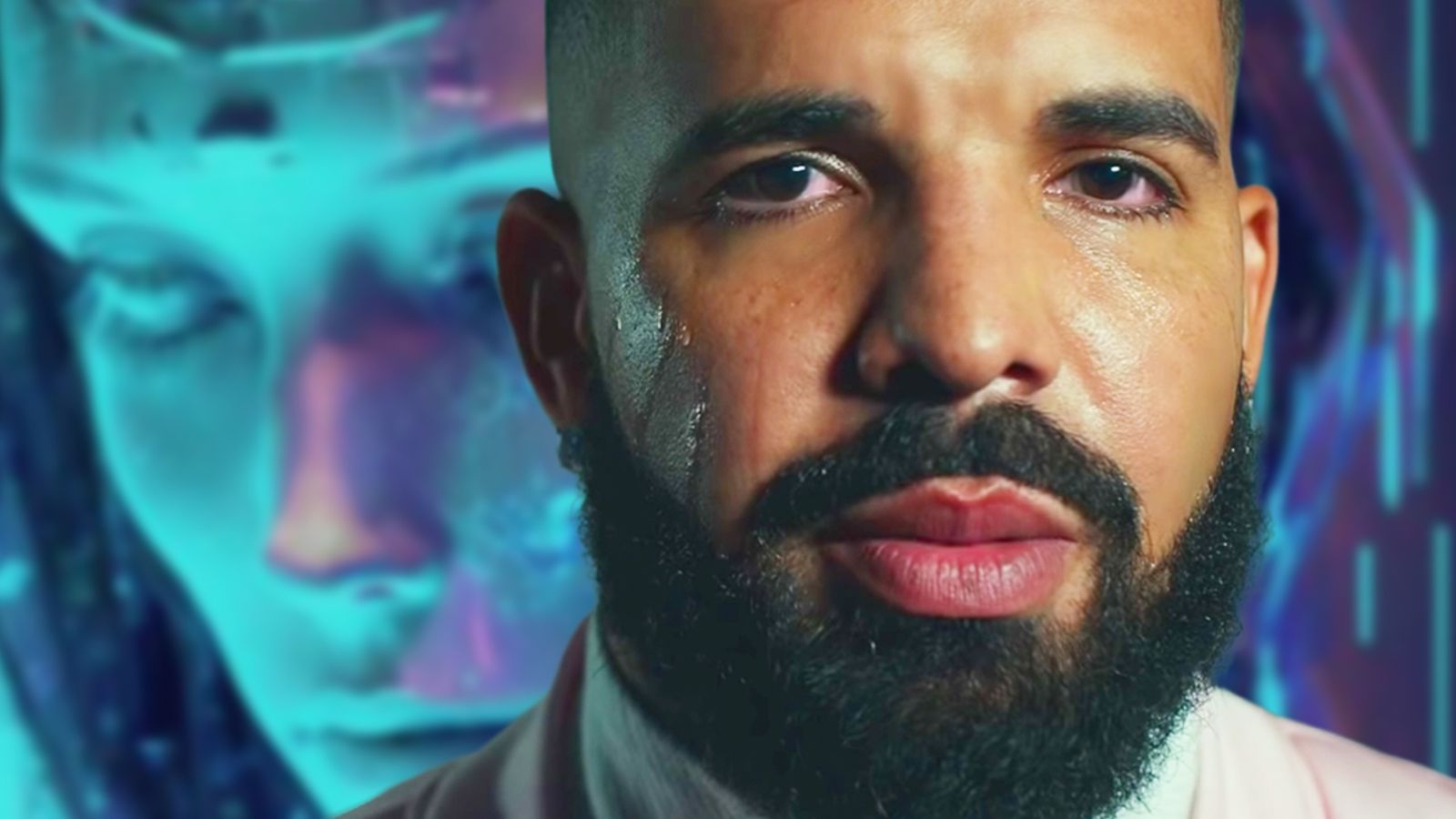 Rapper drake on top of an AI song cover